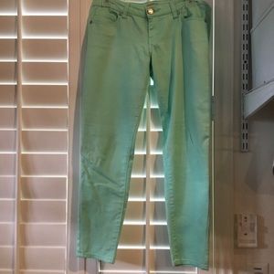 Celebrity Blues women green jeans size 3